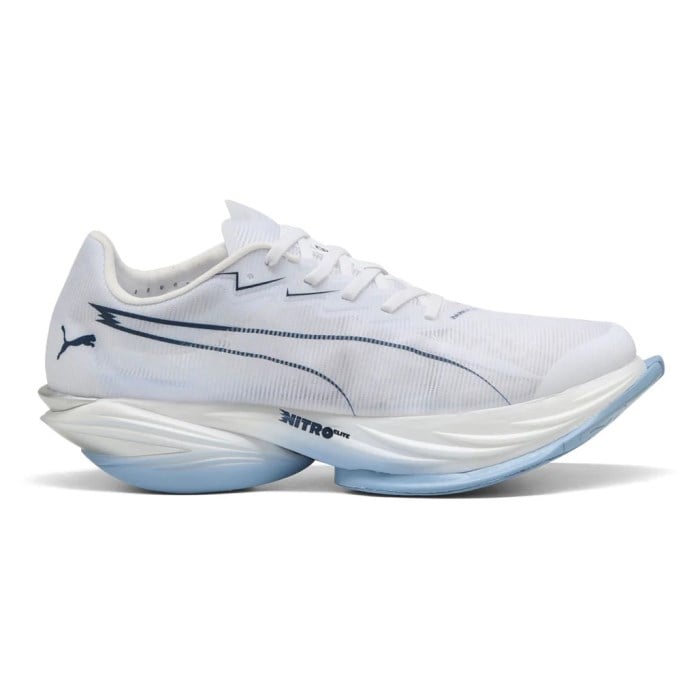 Puma Fast-R 3 Nitro Elite - Mens Racing Shoes - White/Chambray Blue