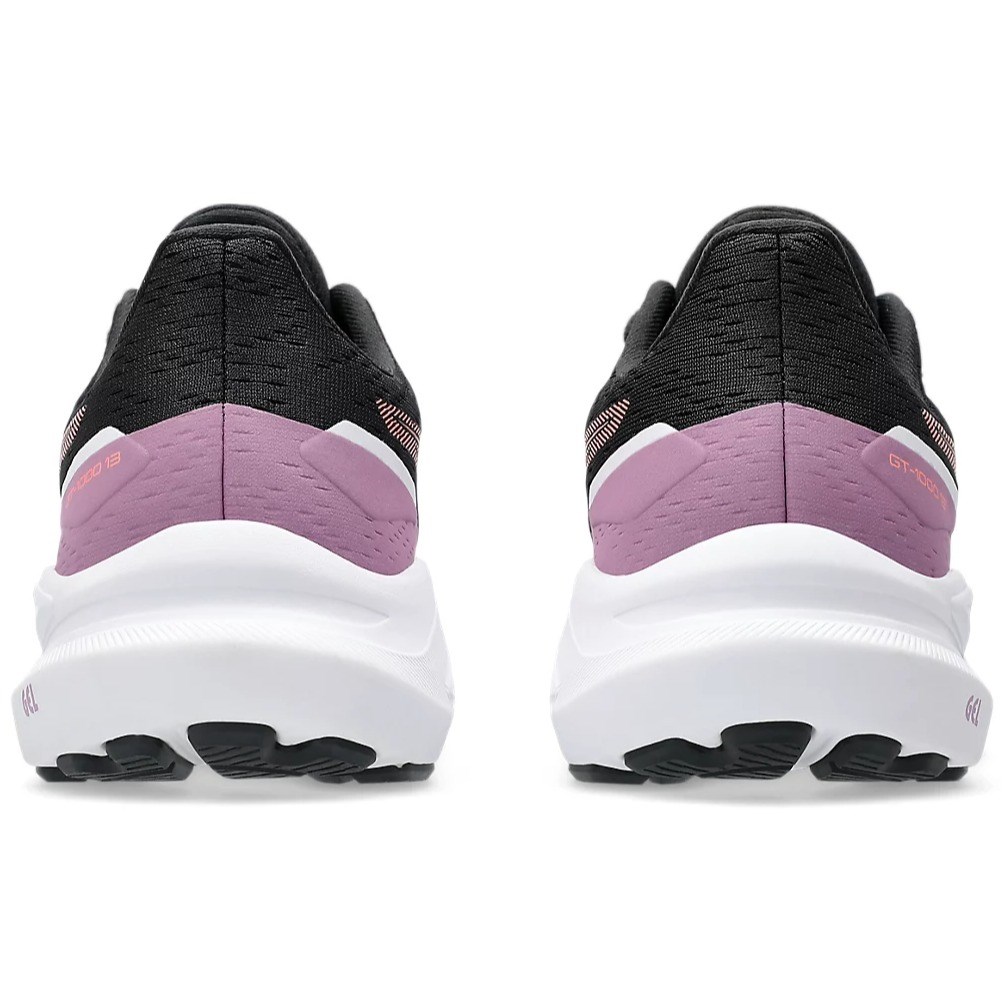 Asics GT-1000 13 GS - Kids Running Shoes - Black/Sun Coral