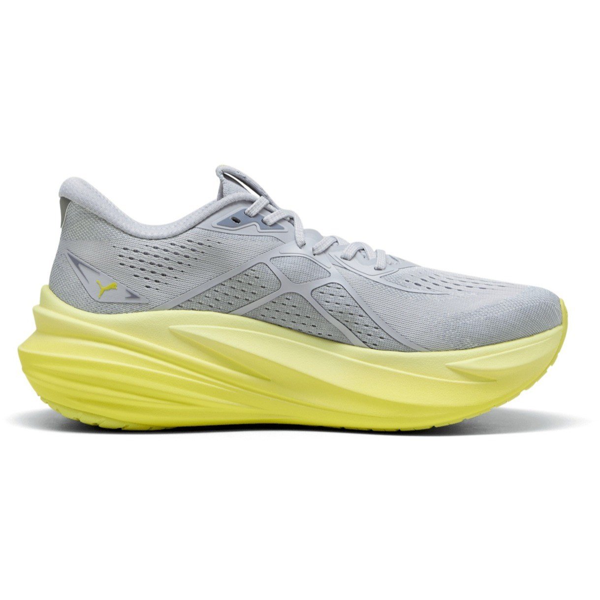 Puma MagMax Nitro 2 - Mens Running Shoes - Vibrant Silver/Lux Lime