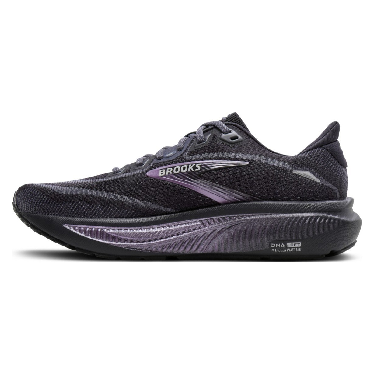 Brooks Ghost 18 - Womens Running Shoes - Ebony/Folkstone/Metallic - image 2