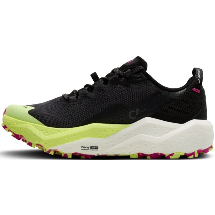 Brooks Caldera 8 - Womens Trail Running Shoes - Grey/Black/Lime