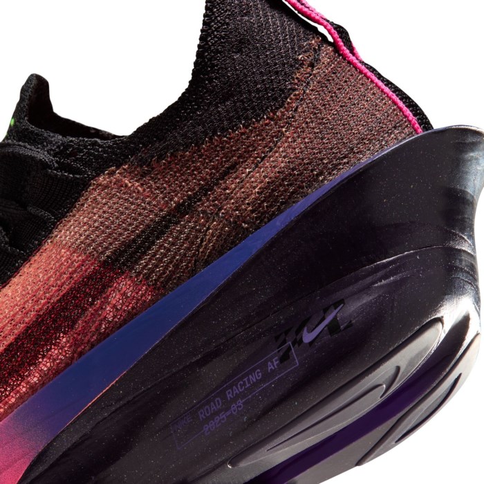 Nike Alphafly 3 GLAM - Mens Road Racing Shoes - Orange Pulse/Black/Purple Dynasty