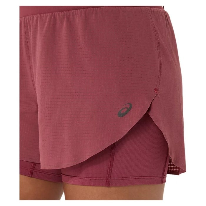 Asics Fujitrail Elite Womens Shorts - Brisket Red - image 4