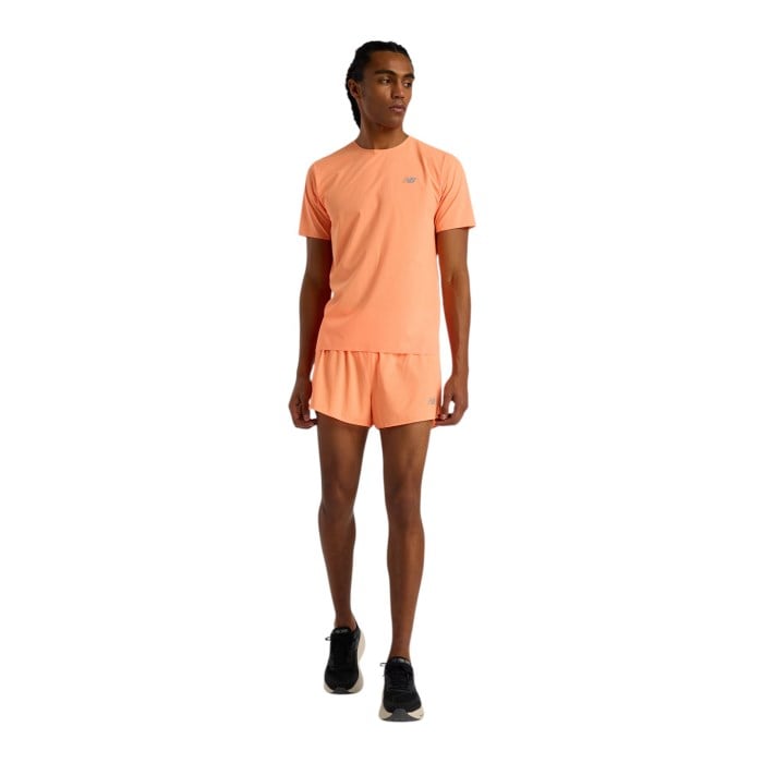 New Balance RC Ultra Light Split Mens 3 Inch Running Shorts - Hot Mango