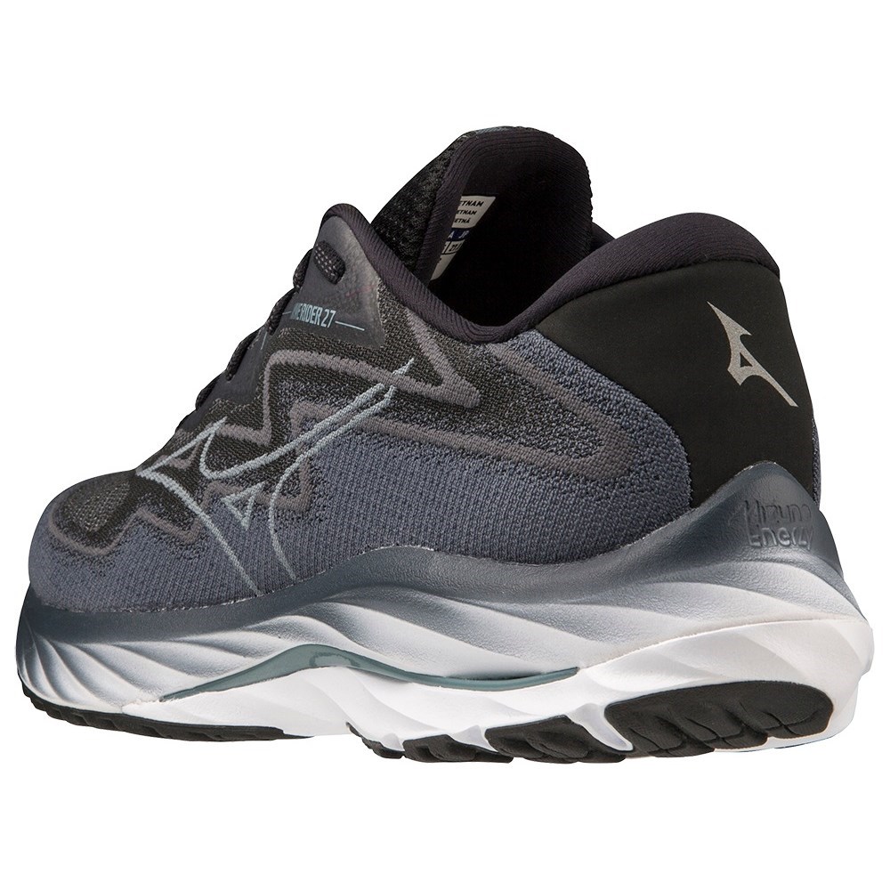 Mizuno Wave Rider 27 SSW - Mens Running Shoes - Ombre Blue/Stormy Weather/Black