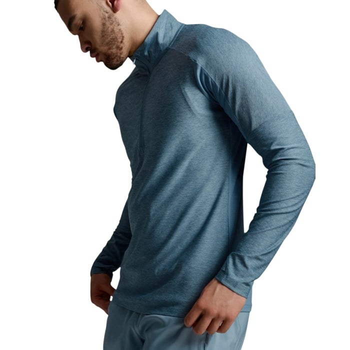 2XU Aero 1/2 Zip Mens Long Sleeve Top - Blue Shade/Black Reflective - image 4