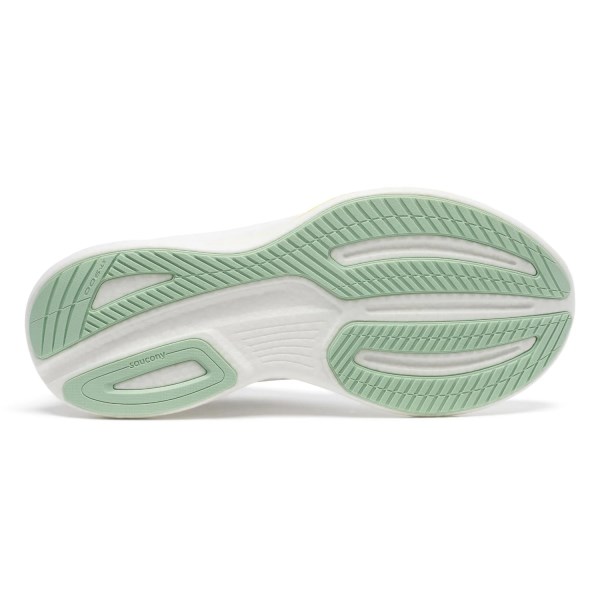 Saucony Ride 17 - Womens Running Shoes - White/Peel