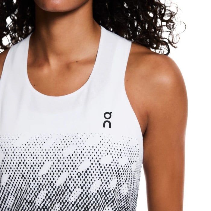 On Womens Zero Singlet - White/Iron - image 3