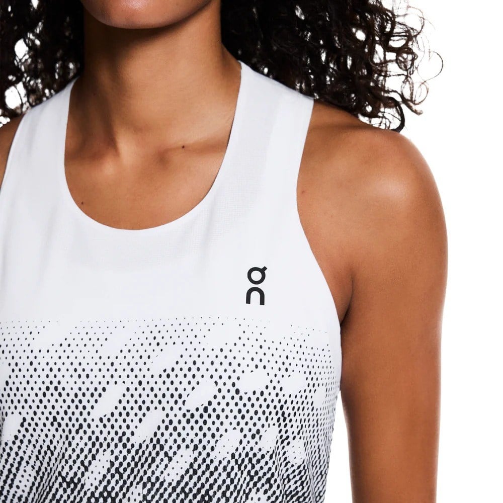 On Womens Zero Singlet - White/Iron - image 3