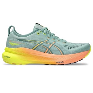 Asics Gel Kayano 31 - Mens Running Shoes - Light Celadon/Safety Yellow