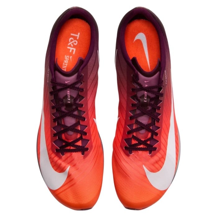 Nike Air Zoom Maxfly 2 - Unisex Track Sprint Spikes - Bordeaux/White/Bright Crimson - image 5