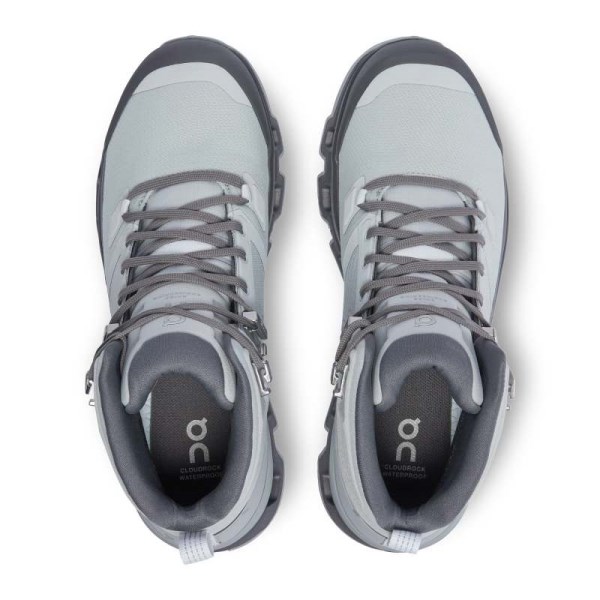On Cloudrock 2 Waterproof - Womens Hiking Shoes - Glacier/Eclipse