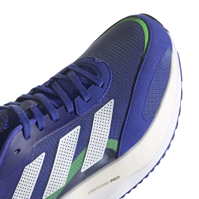 Adidas Adizero Boston 10 - Mens Running Shoes - Sonic Ink/White/Screaming Green