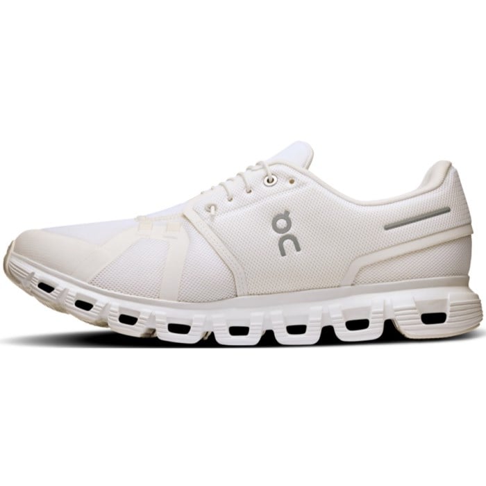 On Cloud 6 - Mens Running Shoes - White/White