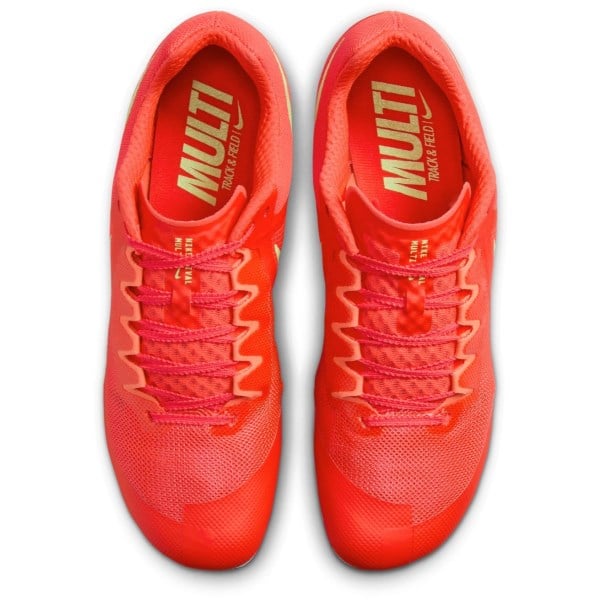 Nike Zoom Rival Multi - Unisex Track Running Spikes - Bright Crimson/Washed Coral/Lime Blast
