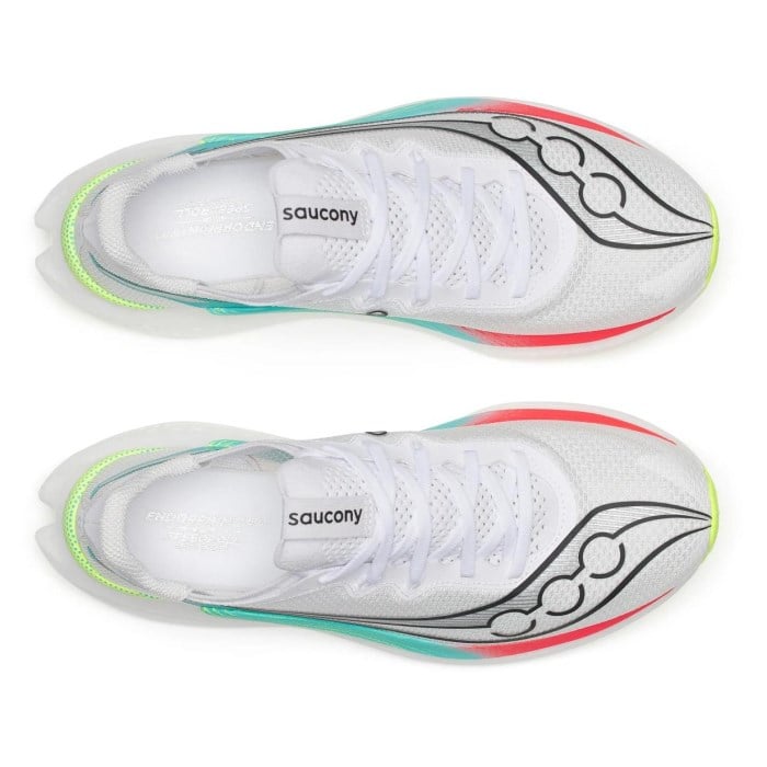 Saucony Endorphin Pro 5 - Mens Racing Shoes - White/Multi - image 5