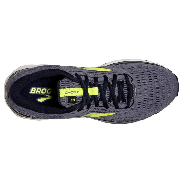 Brooks Ghost 13 - Mens Running Shoes - Grey/Navy/Nightlife