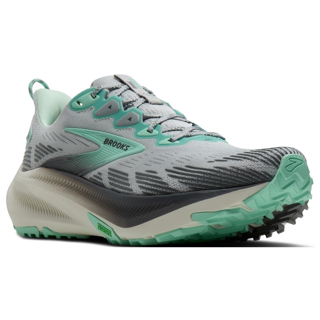Brooks Ghost Trail - Womens Trail Running Shoes - Harbor Mist/Poppy/Yucca