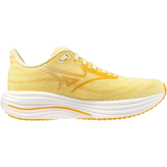 Mizuno Wave Rider 29 - Womens Running Shoes - Glowing Cream/Citrus/White