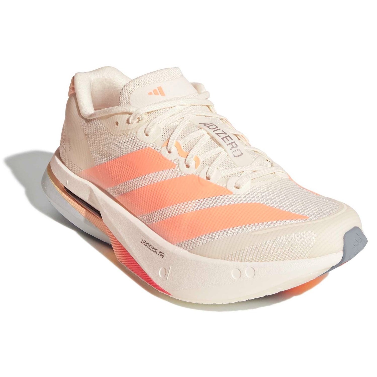 adidas Adizero Boston 13 - Womens Running Shoes - Off White/Beam Orange/Acid Orange