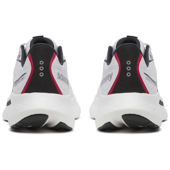 Saucony Ride 18 - Mens Running Shoes - White/Black