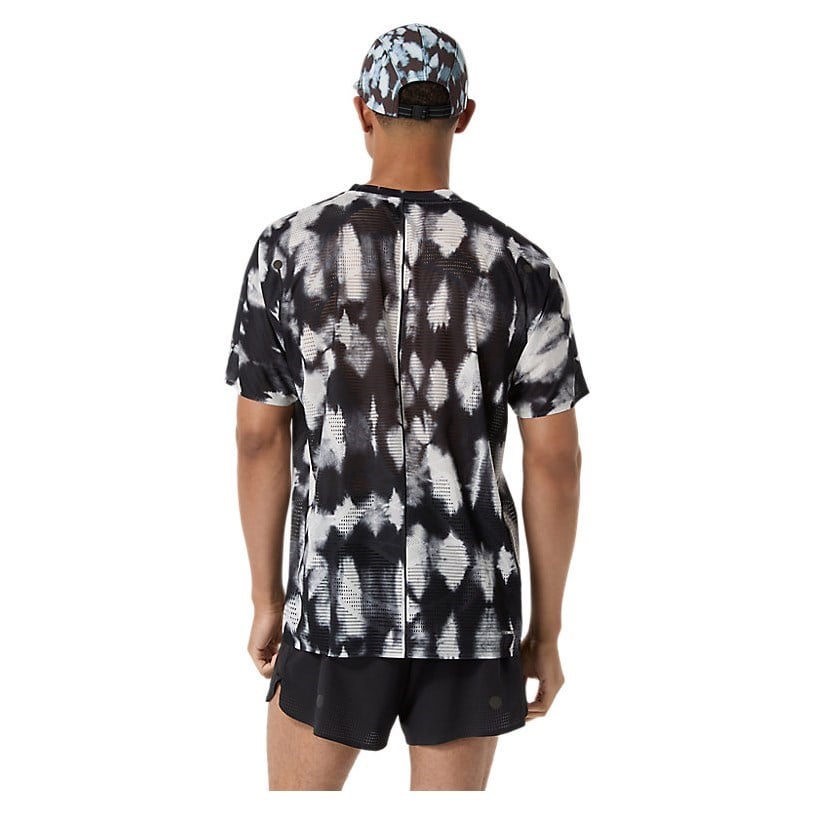 Asics MetaRun Mens Short Sleeve Top - Limited Edition - Cream/Performance Black - image 2
