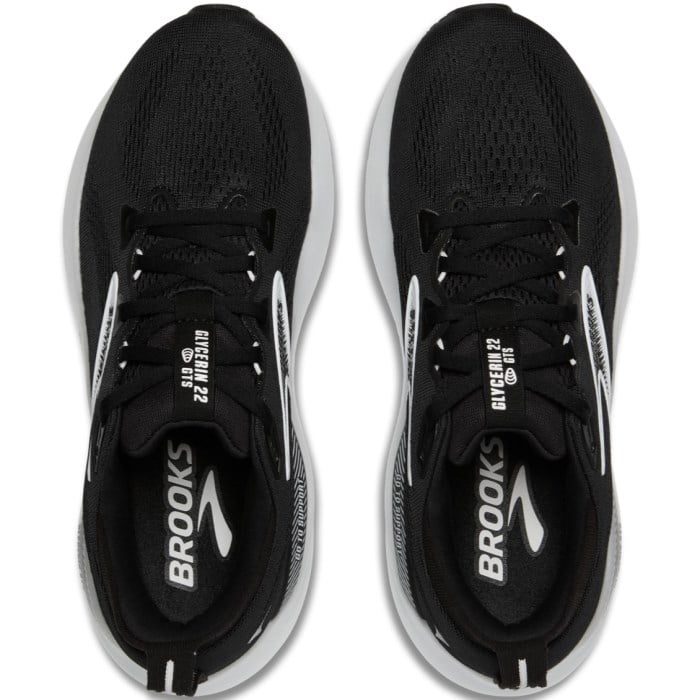 Brooks Glycerin GTS 22 - Womens Running Shoes - Black/White