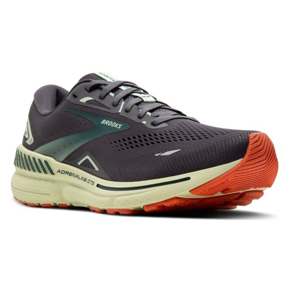 Brooks Adrenaline GTS 23 - Mens Running Shoes - Ebony/Smoke Green/Clay