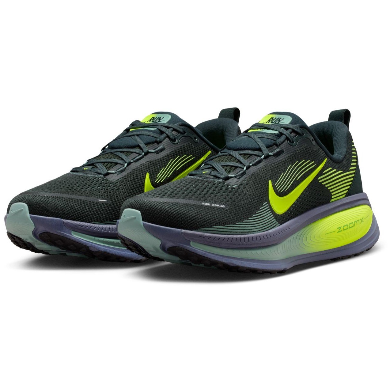 Nike Vomero 18 - Mens Running Shoes - Seaweed/Volt/Cannon/Sanded Purple