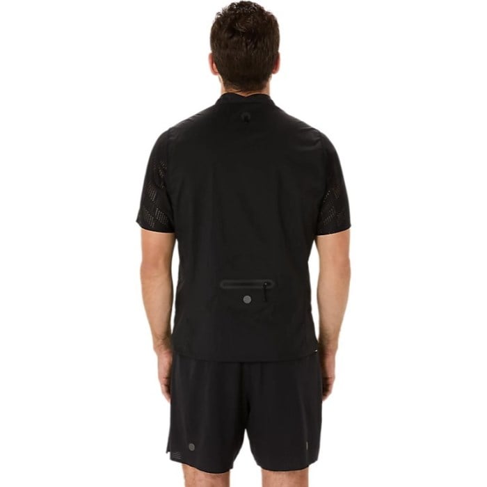 Asics Metarun Packable Gilet - Mens Running Vest - Performance Black