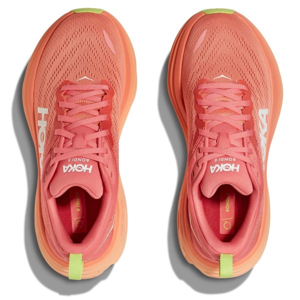 Hoka Bondi 8 - Womens Running Shoes - Coral/Papaya