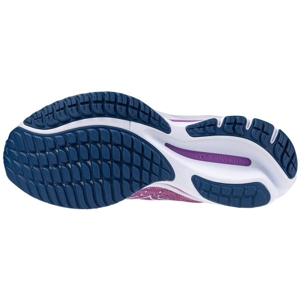 Mizuno Wave Rider 27 - Womens Running Shoes - Rosebud/White/Navy Peony