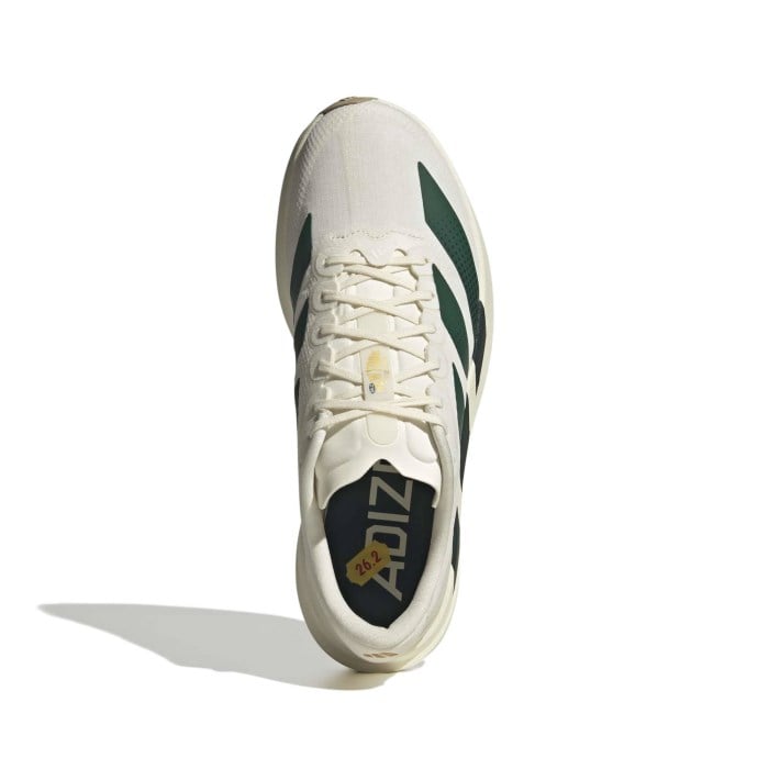adidas Adizero Evo SL Woven - Mens Running Shoes - Off White/Collegiate Green/Royal Blue - image 3