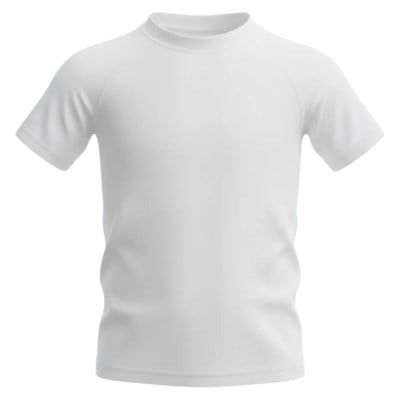 2XU Core Youth Compression Short Sleeve - White/White