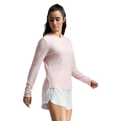 2XU Womens Aero Long Sleeve Top - Pink Frost/Pink Reflective