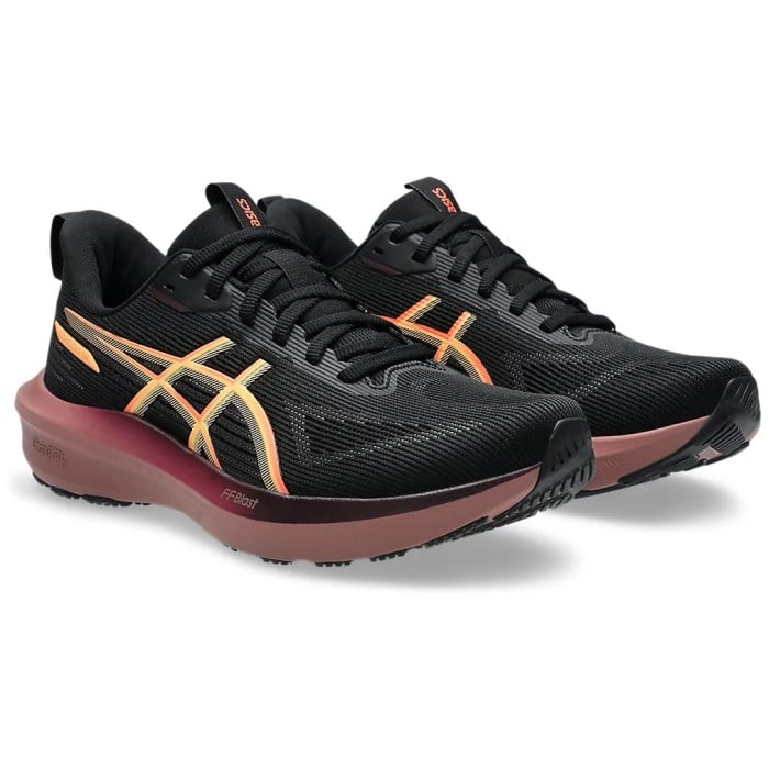 Asics GT-1000 14 - Womens Running Shoes - Black/Vivid Coral