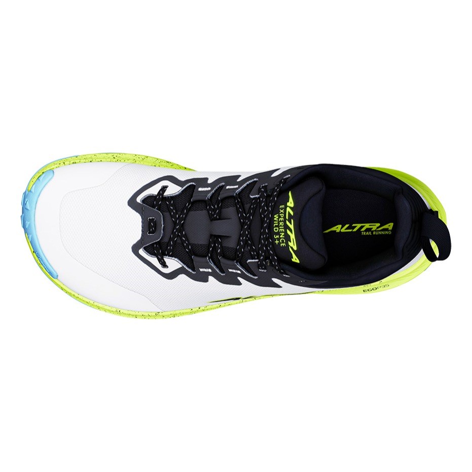 Altra Experience Wild 3+ - Mens Trail Running Shoes - White/Lime