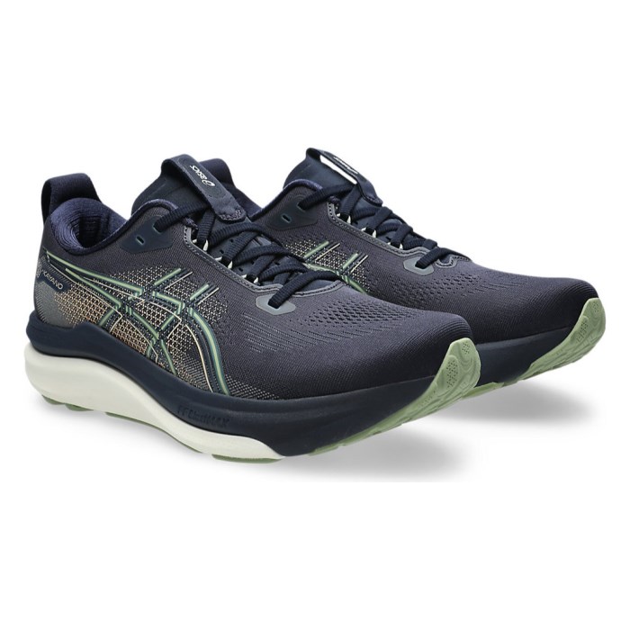 Asics Gel Kayano 33 - Mens Running Shoes - Midnight/Khaki Green - image 6