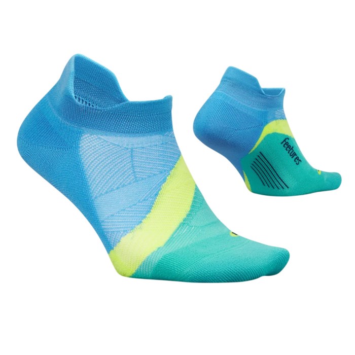 Feetures Elite Light Cushion No Show Tab Running Socks - Arctic Blue - image 2