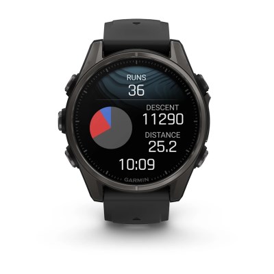 Garmin Fenix 8 43mm Premium Multisport Smartwatch - Sapphire/Carbon Grey DLC Titanium with