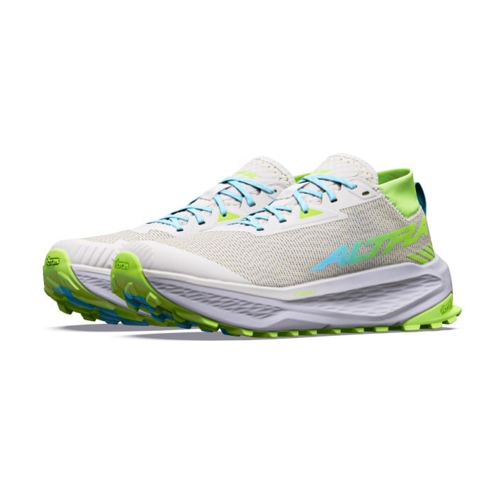 Altra Olympus 275 HiLo - Womens Trail Running Shoes - Vapourous Gray/Bluefish/Sharp Green - image 2
