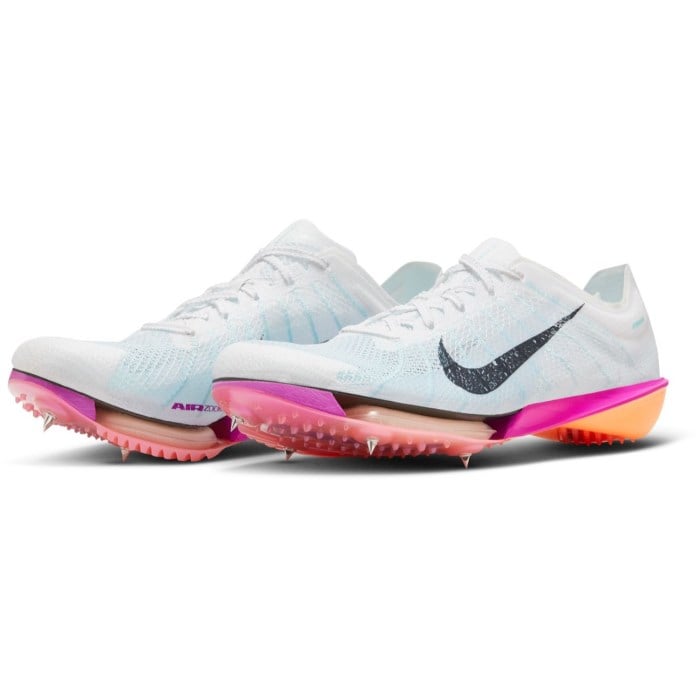 Nike Victory 2 - Unisex Mid Distance Track Spikes - White/Obsidian/Bright Crimson/Fire Pink