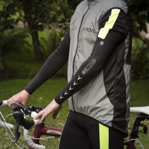 Proviz Reflect360 Elite Arm Warmers - Black/Silver