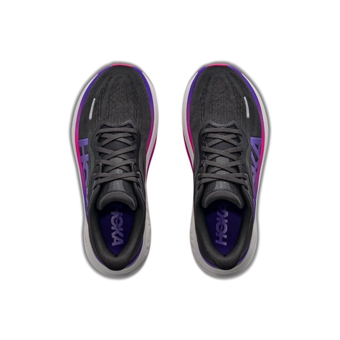 Hoka Clifton Pro - Womens Running Shoes - Carbon Black/Cosmic Purple - image 3