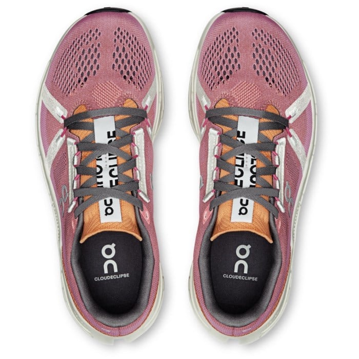 On Cloudeclipse - Womens Running Shoes - Tangerine/Ivory