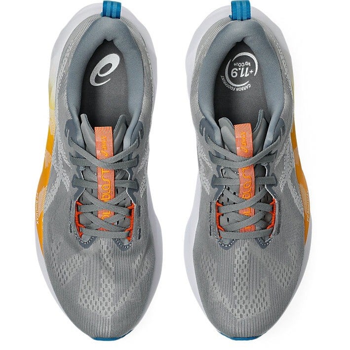 Asics Novablast 5 - Mens Running Shoes - Gravel/White - image 3