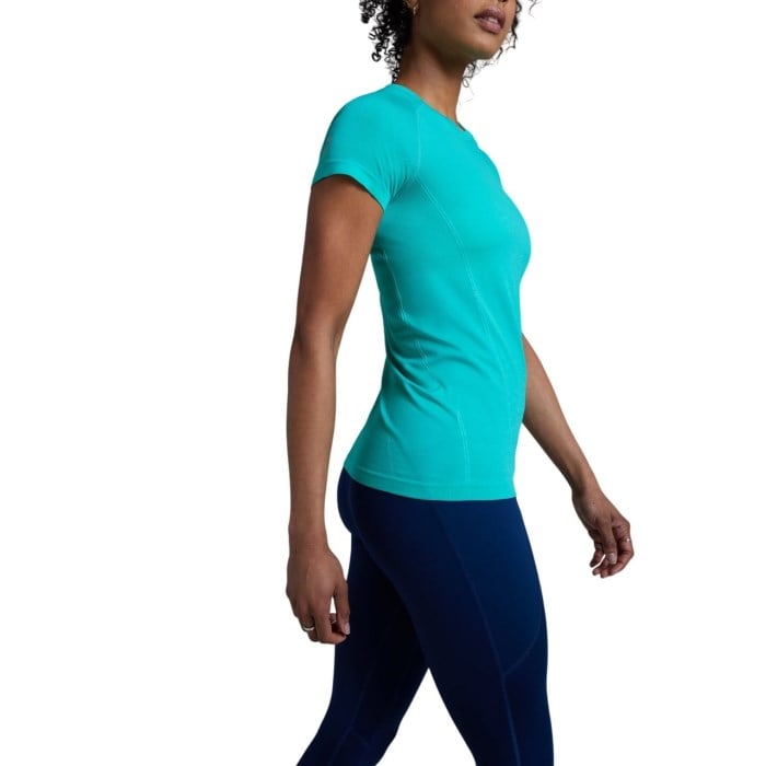 No Timid Souls GLIDE360 Womens Short Sleeve Top - Bondi Turquoise