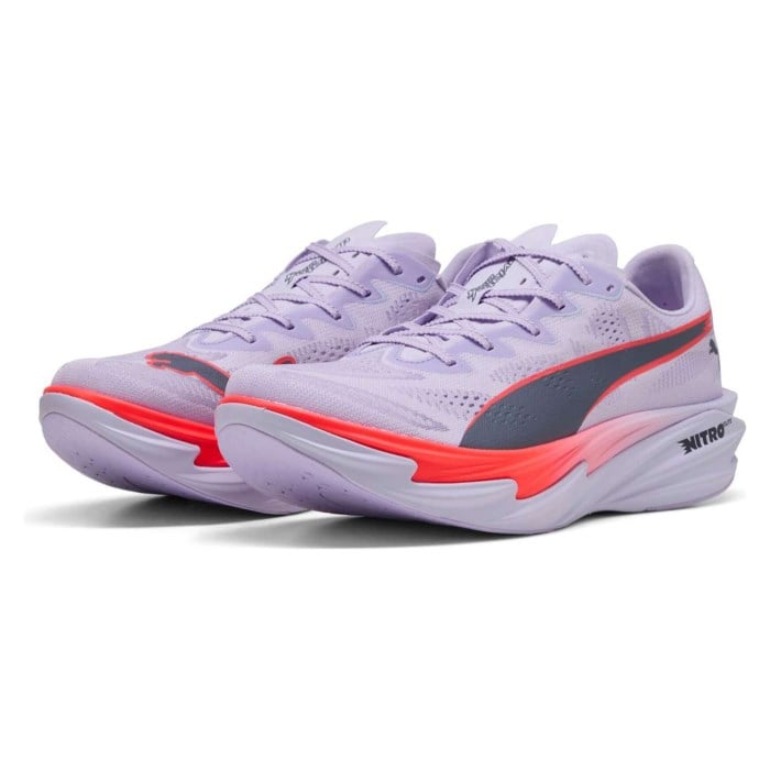 Puma Deviate Nitro Elite 4 - Mens Running Shoes - Light Lavender/Ultra Red/Inky Depths - image 6