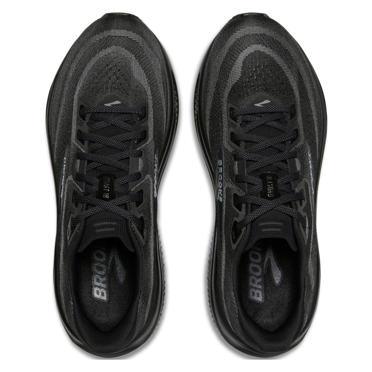 Brooks Ghost 18 - Mens Running Shoes - Black/Black/Ebony