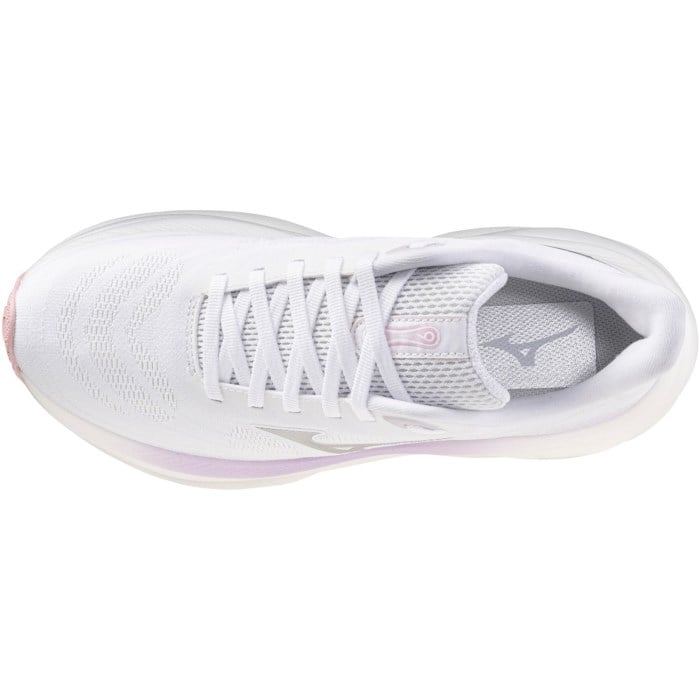 Mizuno Wave Sky 9 - Womens Running Shoes - White/Silver/Orchid Petal